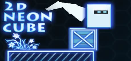 2D Neon Cube media 1